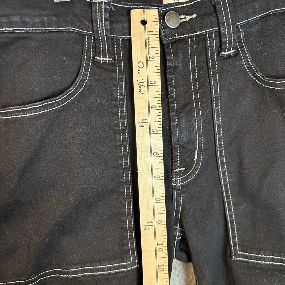 Hot Topic Aphrodite 28x31 Black Cargo Wide Leg Baggy Y2K Pants Originally 30x32 - Picture 5 of 7